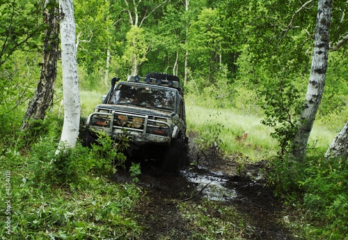 Fototapeta zabawa offroad wyścig ruch samochód