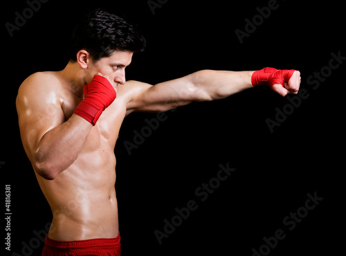 Naklejka sport lekkoatletka bokser