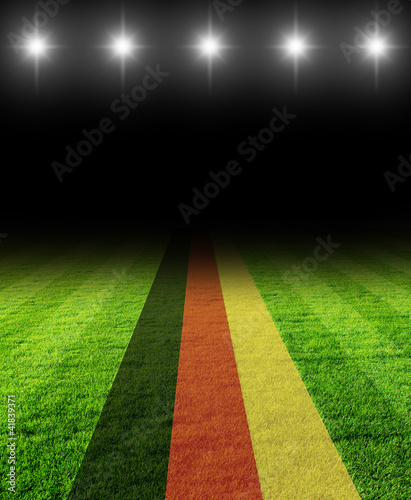 Obraz na płótnie pole boisko trawa piłka nożna