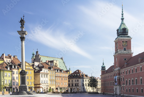 Obraz na płótnie kolumna zamek wieża warszawa