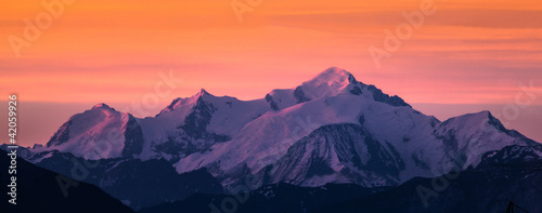 Plakat natura panoramiczny góra