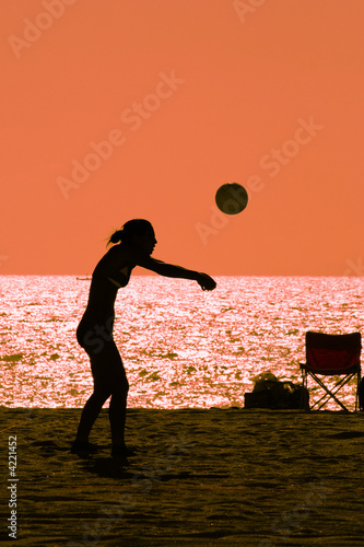 Fototapeta siatkówka kobieta plaża witalność ameryka północna