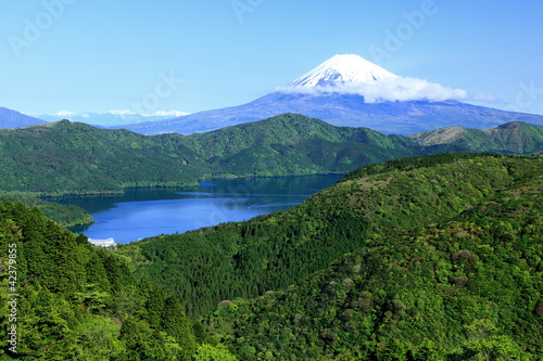 Fotoroleta niebo błękitne niebo japonia szczyt