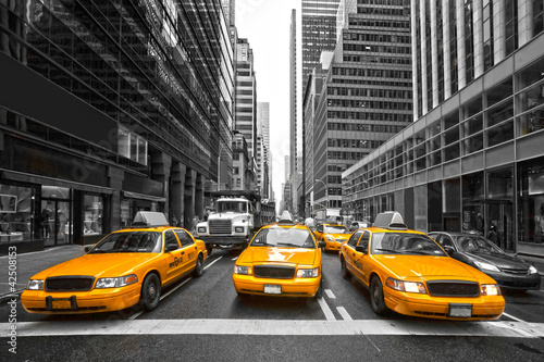 Plakat Żółte taksówki w Nowym Jorku