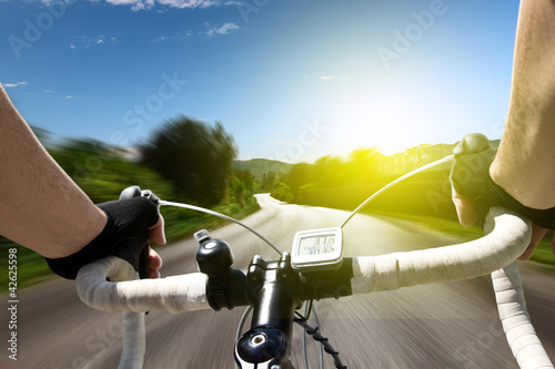 Naklejka fitness kolarstwo droga sport rower