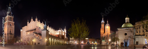 Naklejka kraków rynek stary miasto