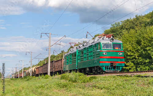 Obraz na płótnie wagon kwiat transport