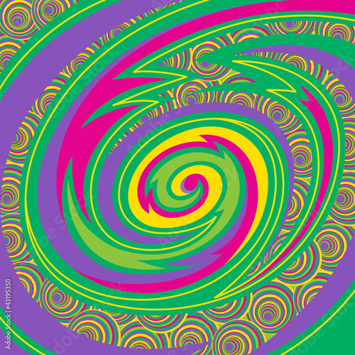 Obraz na płótnie Hipnotyzujące spirale