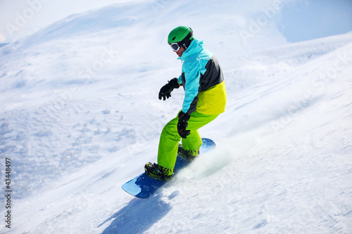 Obraz na płótnie snowboarder natura śnieg