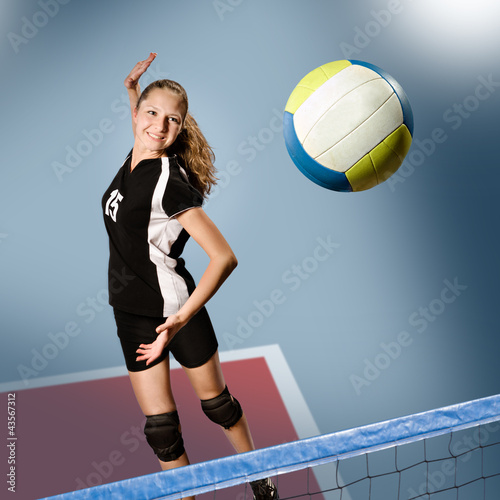 Obraz na płótnie sport siatkówka lekkoatletka dziewczynka