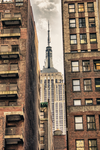 Naklejka drapacz panorama śródmieście metropolia