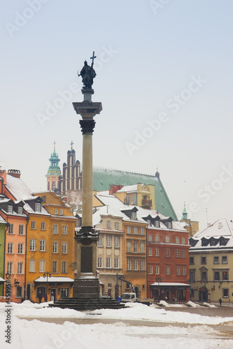 Naklejka architektura świat śnieg