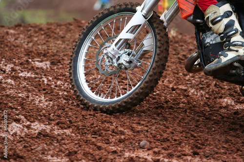 Naklejka motor mężczyzna motocross