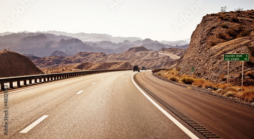 Naklejka autostrada transport panorama