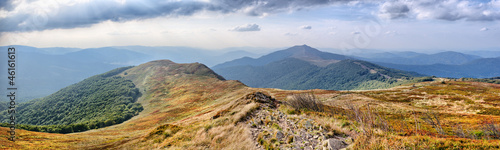 Naklejka niebo ukraina panorama droga wzgórze