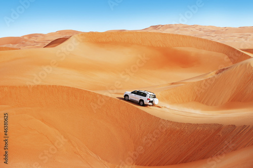 Obraz na płótnie offroad pustynia słońce