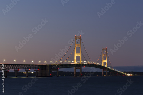 Obraz na płótnie noc most woda architektura