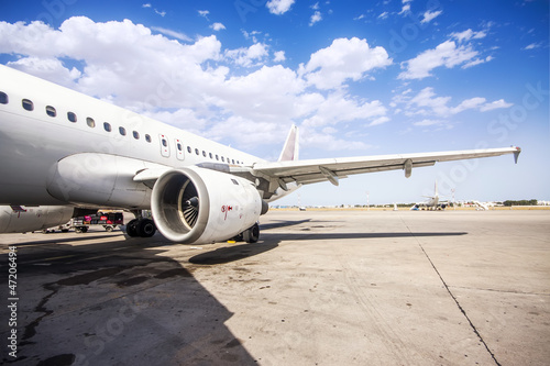 Naklejka silnik airliner odrzutowiec