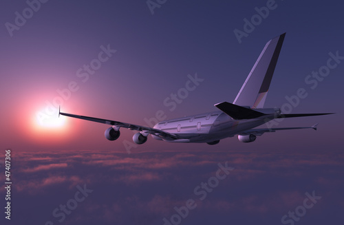 Obraz na płótnie samolot odrzutowiec lotnictwo