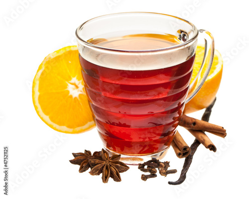 Plakat wanilia zdrowie narty herbata napój