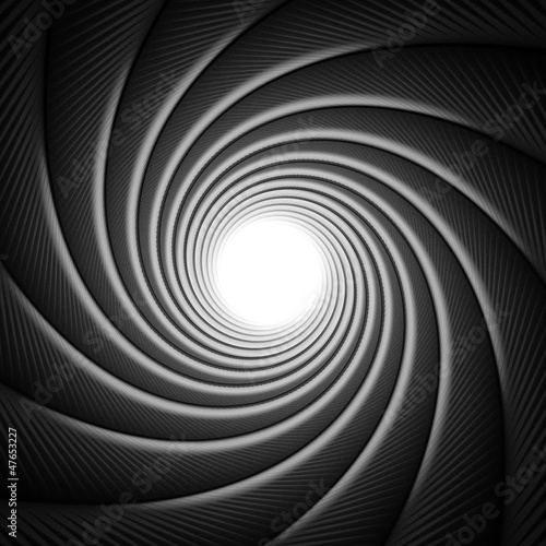 Obraz na płótnie perspektywa tunel 3D spirala znak
