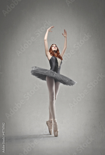 Plakat piękny baletnica sztuka taniec