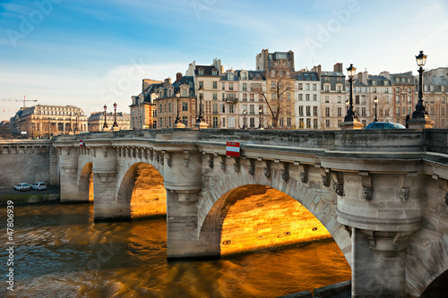 Plakat europa niebo notre-dame francja zamek