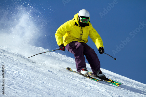 Naklejka wyścig narciarz narty sport lekkoatletka