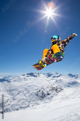 Obraz na płótnie snowboarder śnieg lekkoatletka snowboard