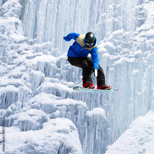 Fotoroleta świeca śnieg sport woda narty