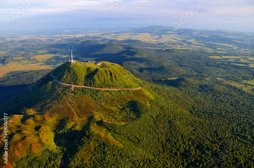 Naklejka francja dolina wulkan pole natura