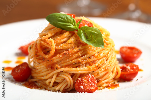Naklejka jedzenie włoski pomidor zdrowy stół