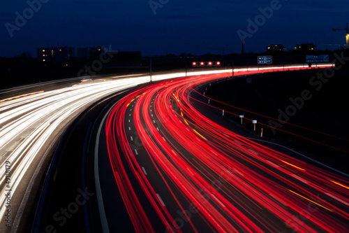 Fotoroleta autostrada ruch samochód