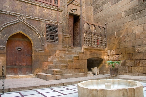 Obraz na płótnie egipt antyczny pejzaż fontanna