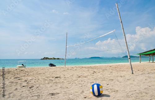 Obraz na płótnie tajlandia plaża lato siatkówka zabawa