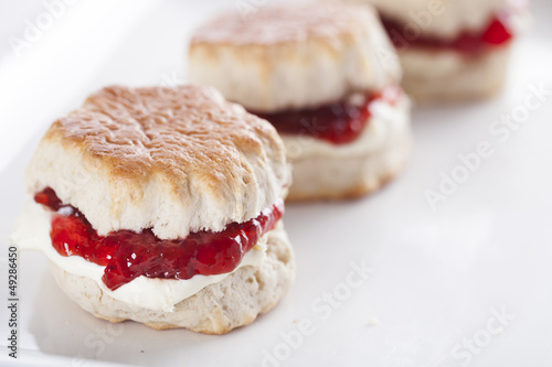 Fotoroleta jedzenie scone traktować angielski kruche ciasto