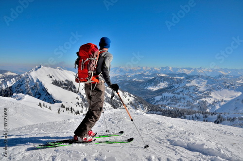 Plakat alpy śnieg panorama