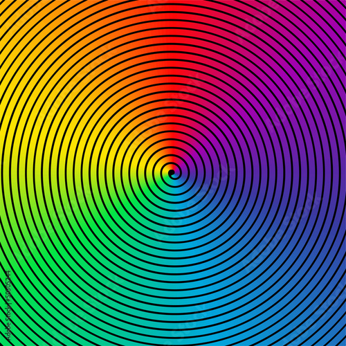 Obraz na płótnie stary spirala tęcza abstrakcja