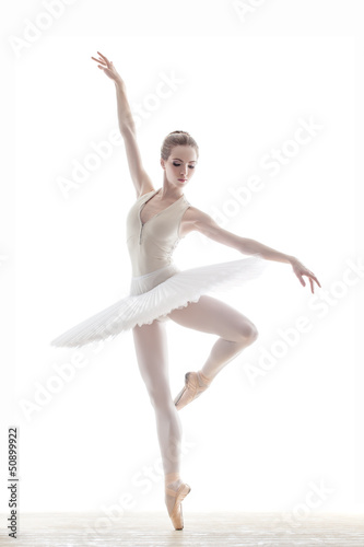 Plakat piękny dziewczynka tancerz