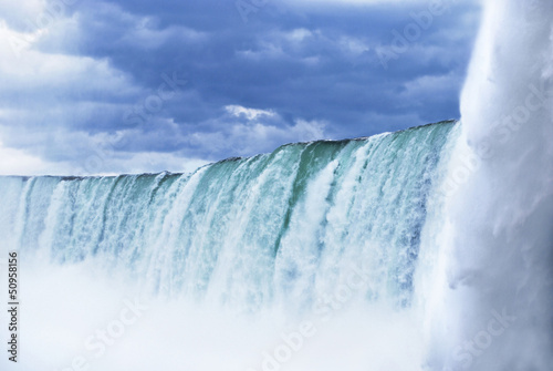 Plakat pejzaż niebo wodospad kanada