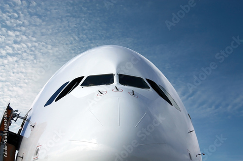 Fototapeta samolot airbus niebo