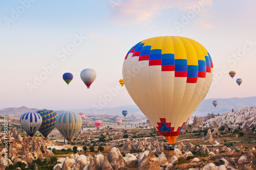 Fotoroleta balon góra lotnictwo turcja natura