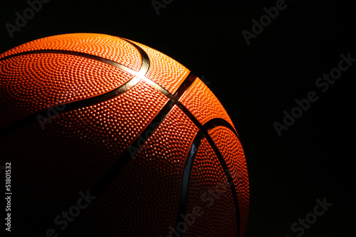Naklejka koszykówka piłka sport światło