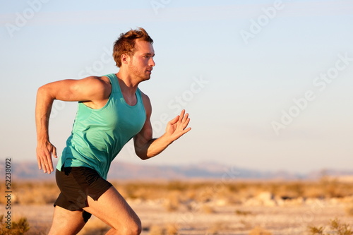 Fototapeta ciało sprinter pustynia