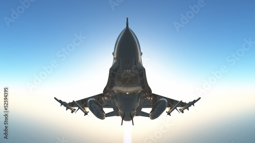 Obraz na płótnie odrzutowiec samolot wojskowy niebo
