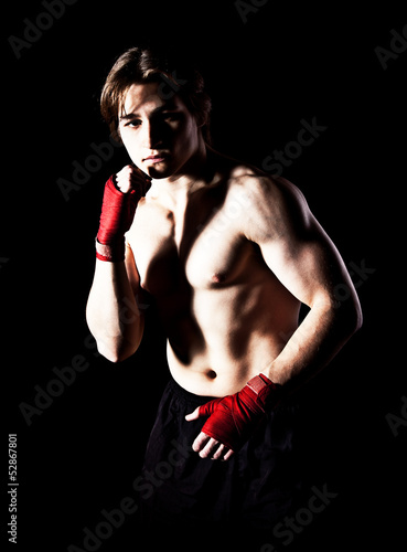 Fotoroleta mężczyzna sport kick-boxing