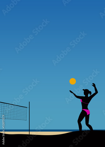 Fototapeta słońce kobieta mecz piłka