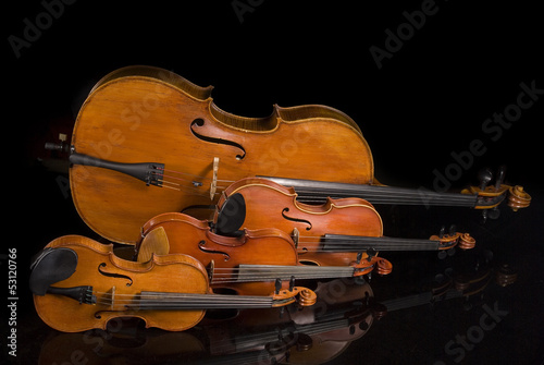 Obraz na płótnie vintage muzyka orkiestra skrzypce