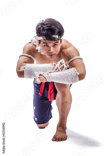 Fototapeta sport ćwiczenie bokser azjatycki boks