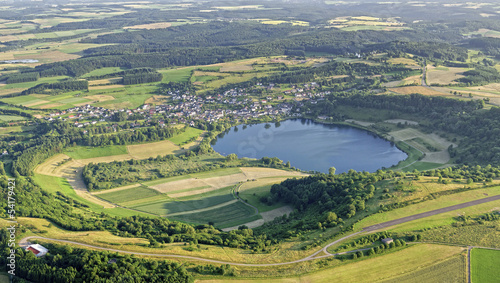 Naklejka lato pastwisko las eifel rekreacja